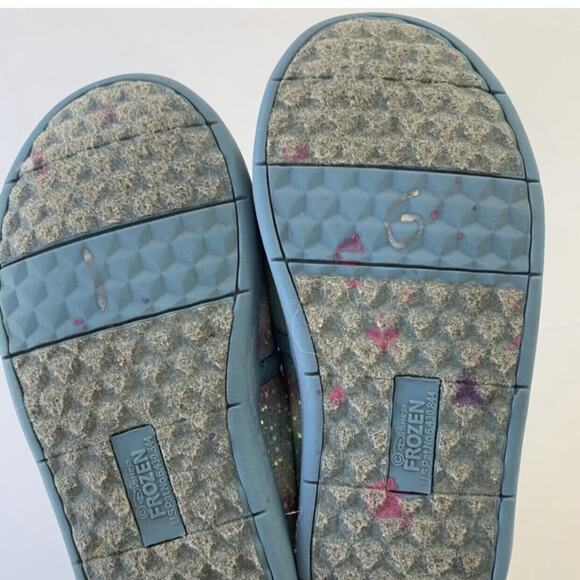Disney Frozen Slip On Sparkle Shoes Size 7.5 - Picture 12 of 14